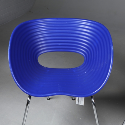 584 - VITRA TOM VAC CHAIRS, A SET OF 3. by Ron Arad, in different colours, 77cm t x 67cm w.