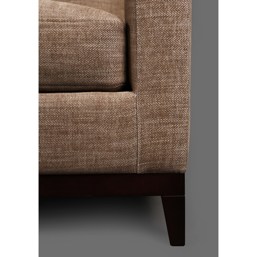 587 - BESPOKE SOFA LONDON NEUTRAL FABRIC UPHOLSTERED SOFA. 196cm x 95cm x 86cm approx.