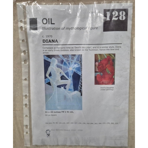 59 - PAUL BENEDICT BRAND (1916-2008). DIANA. Oil on Canvas, 75cms x 50cms, Framed.