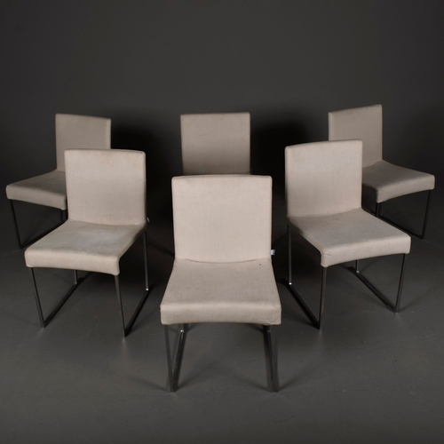 592 - B & B ITALIA MAXALTO SOLO DINING CHAIRS, A SET OF 6. By Antonio Citterio, 80cm H x 48cm W x 56cm D. ... 