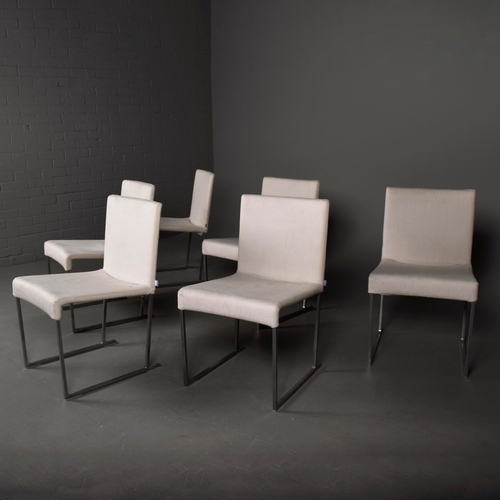 592 - B & B ITALIA MAXALTO SOLO DINING CHAIRS, A SET OF 6. By Antonio Citterio, 80cm H x 48cm W x 56cm D. ... 