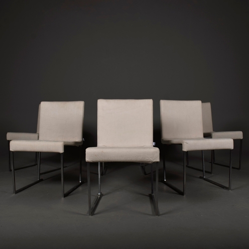 592 - B & B ITALIA MAXALTO SOLO DINING CHAIRS, A SET OF 6. By Antonio Citterio, 80cm H x 48cm W x 56cm D. ... 