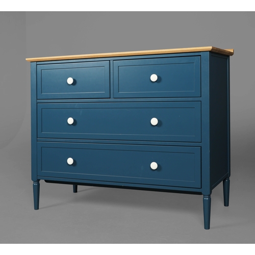 593 - HEALS CHEST OF DRAWERS. with 2 short above 2 long drawers.