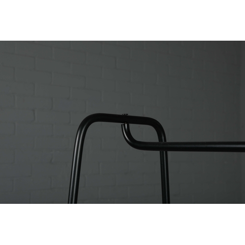 594 - ATTRIBUTED TO HEALS BRUNEL HANGING RAIL. 99cm x 49cm x 162.5cm approx.