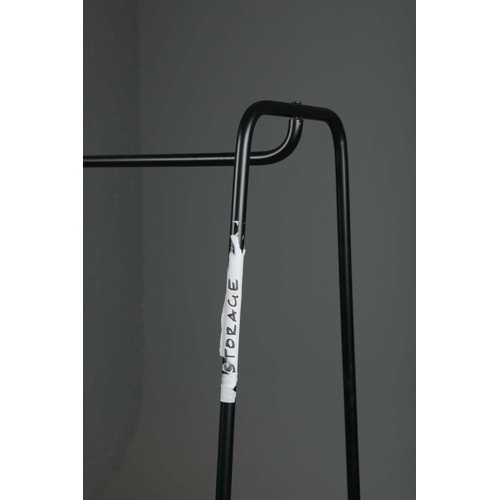 594 - ATTRIBUTED TO HEALS BRUNEL HANGING RAIL. 99cm x 49cm x 162.5cm approx.