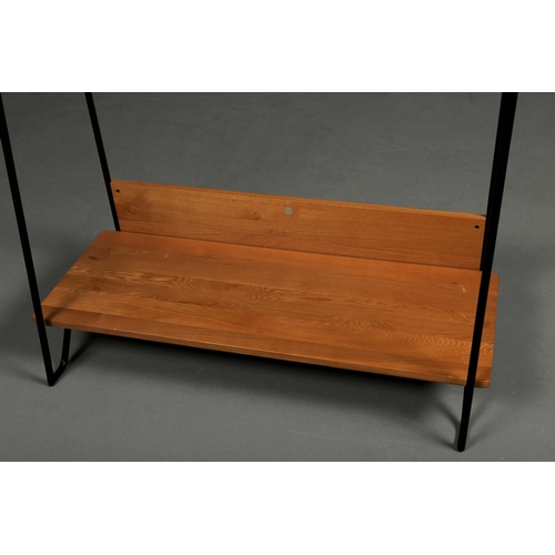 594 - ATTRIBUTED TO HEALS BRUNEL HANGING RAIL. 99cm x 49cm x 162.5cm approx.