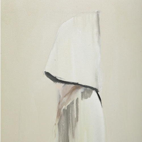 60 - CLEMENTINE MCGAW. PRISONER FROM ABU GHRAIB PROFILE. oil on canvas, purchased from the Saatchi Galler... 