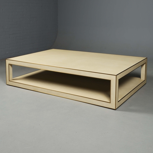 601 - RESTORATION HARDWARE CELA COFFEE TABLE. by Charlie Zagaroli, 170.5cm x 90.5cm x 39cm approx.