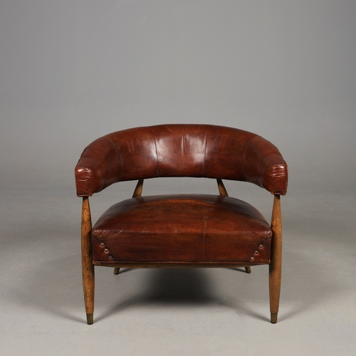 602 - ATTRIBUTED TO RESTORATION HARDWARE JENSEN CHAIR. 68cm H x 75cm W x 64cm D.