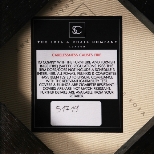 612 - THE SOFA & CHAIR COMPANY LARKIN OTTOMAN. 56cm H from floor to top of back.