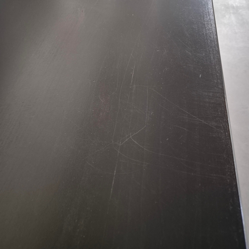 615 - ATTRIBUTED TO THE SOFA & CHAIR COMPANY SOHO CONSOLE TABLE. 2 drawers, 140cm x 38cm x 80cm approx.