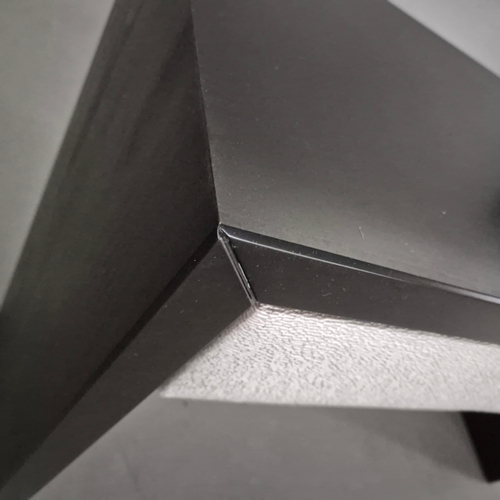 615 - ATTRIBUTED TO THE SOFA & CHAIR COMPANY SOHO CONSOLE TABLE. 2 drawers, 140cm x 38cm x 80cm approx.