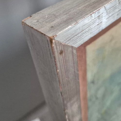 63 - CORNELIA DIBBLE. WOMAN WADING IN SEA. watercolour on board, signed and dated '66 to lower right, Pro... 