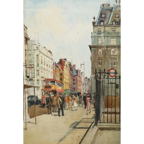 65 - DENYS WELLS (1881-1973) WATERCOLOUR 