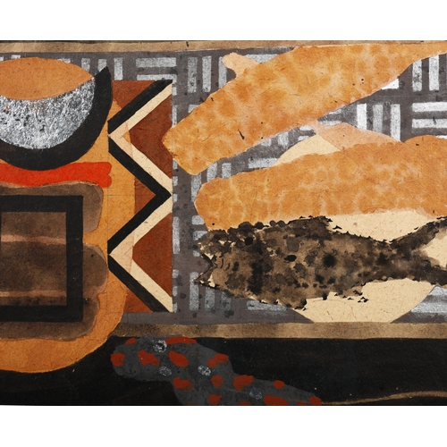 66 - WILLIAM LITTLEJOHN RSA, RSW, RGI (1929-2006). FISH SHRINE, MOONRISE. watercolour, 1989, image 29cm x... 