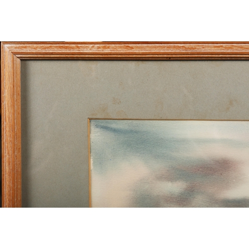 70 - JOANNA HOWELL. HORSES. watercolour, 41cm x 50cm, framed.