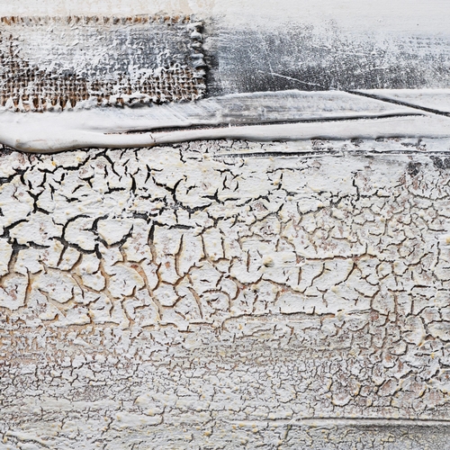 71 - 21ST CENTURY SCHOOL. ABSTRACT. mixed media on canvas, 150cm x 100cm, framed.