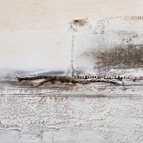 71 - 21ST CENTURY SCHOOL. ABSTRACT. mixed media on canvas, 150cm x 100cm, framed.