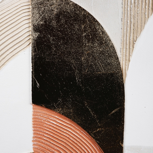 72 - 21ST CENTURY SCHOOL. ART DECO ABSTRACT. mixed media on canvas, 100cm x 80cm.