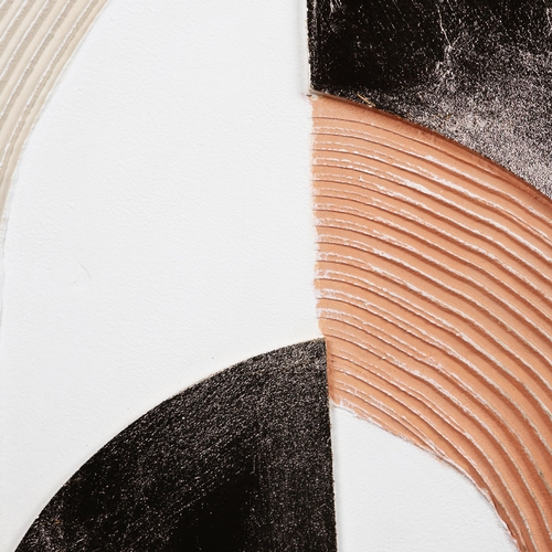 72 - 21ST CENTURY SCHOOL. ART DECO ABSTRACT. mixed media on canvas, 100cm x 80cm.