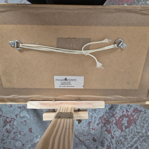 74 - MUGHAL SCHOOL. COURT PROCESSION. Gouache on Silk, 11cms x 30cms, Framed.