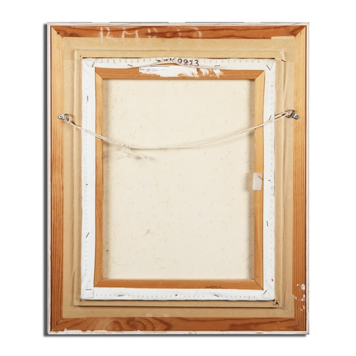 76 - HARBOUR SCENE WITH BOATS. oil on canvas, signed and dated bottom right, framed, 67 cm H x 56 cm W (f... 