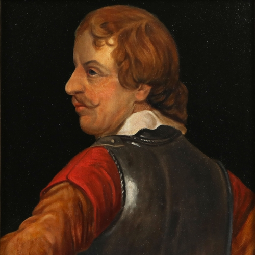 78 - AFTER ANTHONY VAN DYCK (1599-1641). PORTRAIT OF A GENTLEMAN. oil on canvas, 83cm x 78cm, framed.