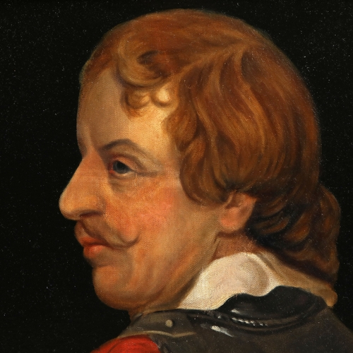 78 - AFTER ANTHONY VAN DYCK (1599-1641). PORTRAIT OF A GENTLEMAN. oil on canvas, 83cm x 78cm, framed.