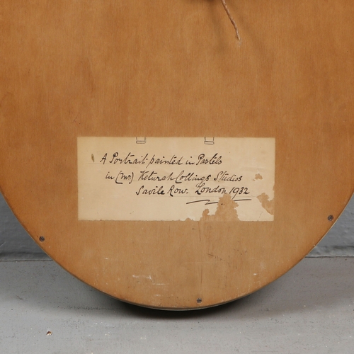 79 - EARLY 20TH CENTURY BRITISH SCHOOL. PORTRAIT OF A LADY. pastel, 43cm x 35cm, framed.