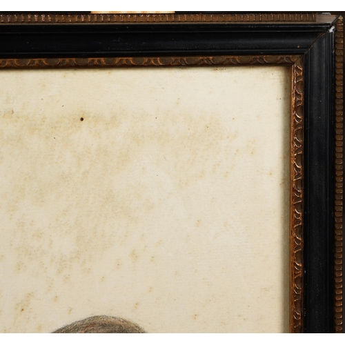 84 - 19TH CENTURY BRITISH SCHOOL. YOUNG BOYS WITH RABBITS. watercolour and pencil, 52cm x 39cm, framed.