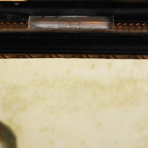 84 - 19TH CENTURY BRITISH SCHOOL. YOUNG BOYS WITH RABBITS. watercolour and pencil, 52cm x 39cm, framed.