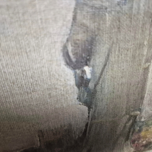 87 - ERNEST ALFRED SALLIS BENNEY (1894-1966). OXFORD FROM TRINITY COLLEGES CHAPEL. Oil on Board, 35cms x ... 