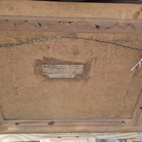 87 - ERNEST ALFRED SALLIS BENNEY (1894-1966). OXFORD FROM TRINITY COLLEGES CHAPEL. Oil on Board, 35cms x ... 