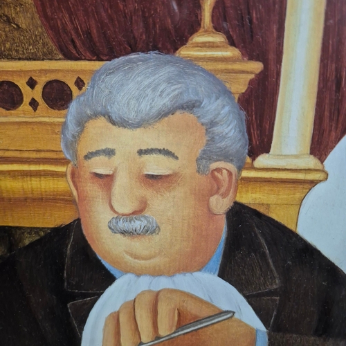 93 - BERYL COOK (1926-2008). DINING IN PARIS. print on paper, limited edition 93/650, signed bottom right... 