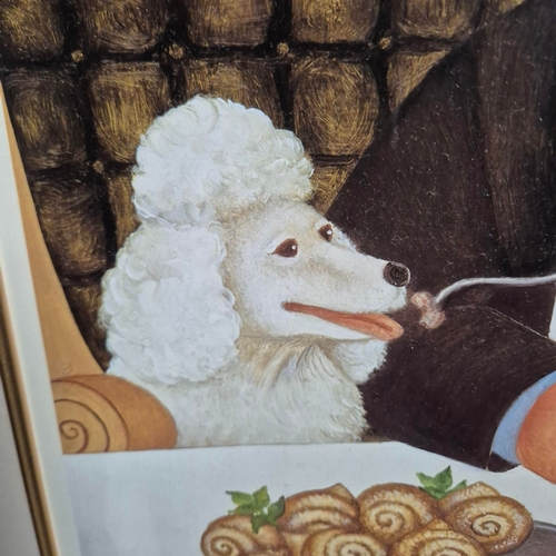 93 - BERYL COOK (1926-2008). DINING IN PARIS. print on paper, limited edition 93/650, signed bottom right... 