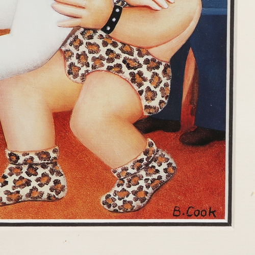 94 - BERYL COOK (1926-2008). A COLLECTION OF PRINTS ON PAPER (6). all signed, mounted, glazed and framed,... 