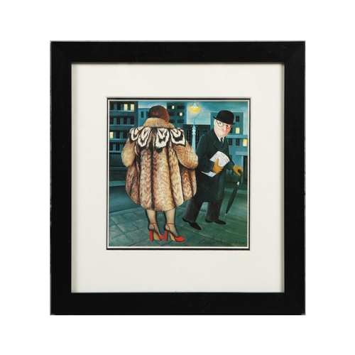 94 - BERYL COOK (1926-2008). A COLLECTION OF PRINTS ON PAPER (6). all signed, mounted, glazed and framed,... 