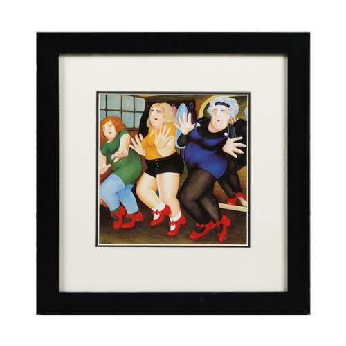 94 - BERYL COOK (1926-2008). A COLLECTION OF PRINTS ON PAPER (6). all signed, mounted, glazed and framed,... 