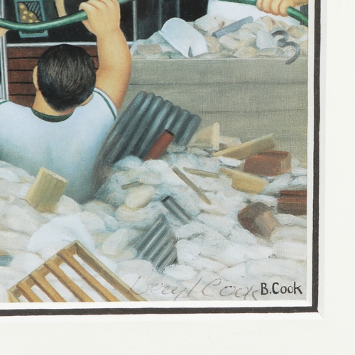 95 - BERYL COOK (1926-2008). A COLLECTION OF PRINTS ON PAPER (4). all signed, mounted, glazed and framed,... 