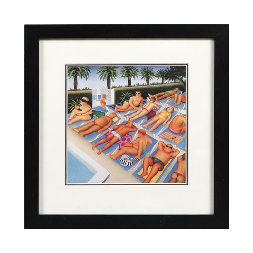 95 - BERYL COOK (1926-2008). A COLLECTION OF PRINTS ON PAPER (4). all signed, mounted, glazed and framed,... 