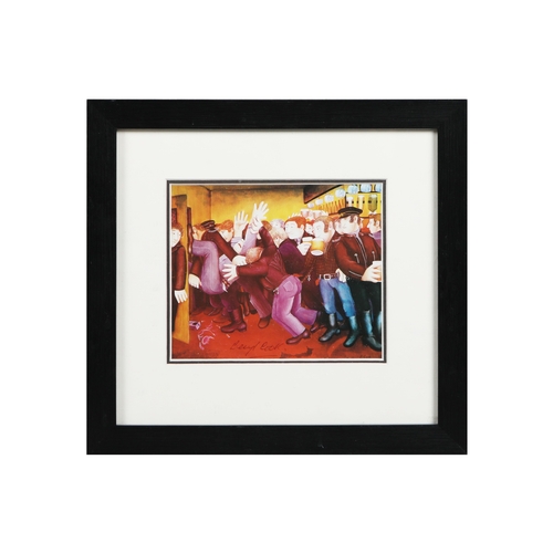 95 - BERYL COOK (1926-2008). A COLLECTION OF PRINTS ON PAPER (4). all signed, mounted, glazed and framed,... 