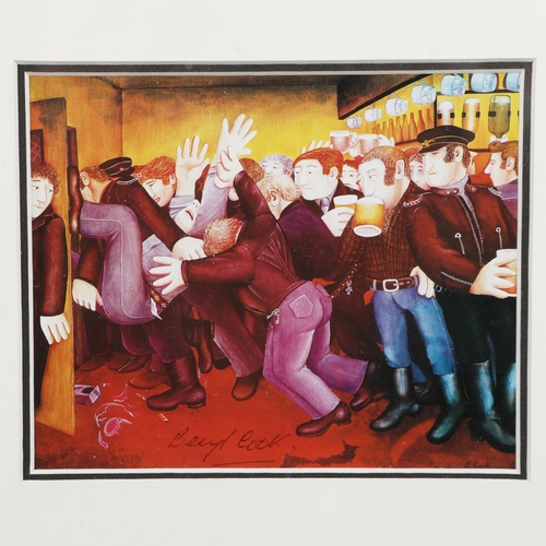 95 - BERYL COOK (1926-2008). A COLLECTION OF PRINTS ON PAPER (4). all signed, mounted, glazed and framed,... 