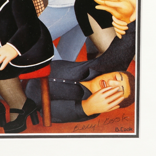 96 - BERYL COOK (1926-2008). A COLLECTION OF PRINTS ON PAPER (4). all signed, mounted, glazed and framed,... 