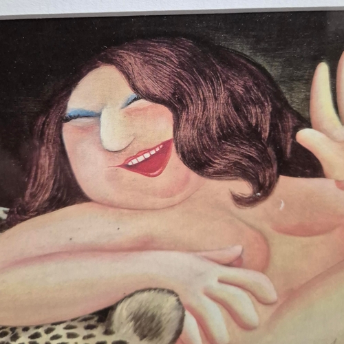 97 - BERYL COOK (1926-2008). NUDE ON LEOPARDSKIN AND THREE OTHER PRINTS (4). two inscribed and signed, tw... 