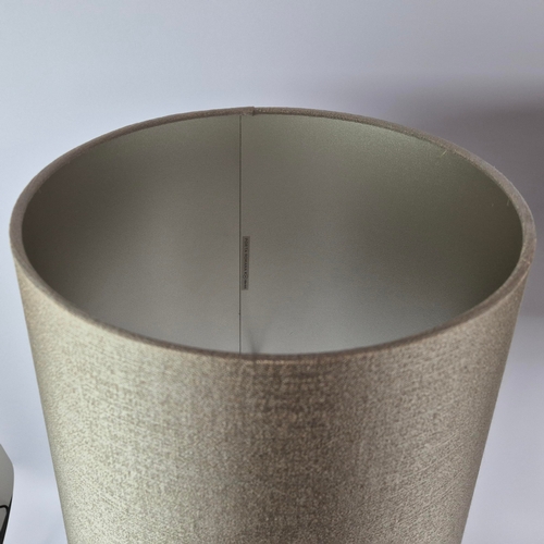 10 - PORTA ROMANA TABLE LAMPS, A PAIR. with Porta Romana Shades, 82cm H approx. (2).