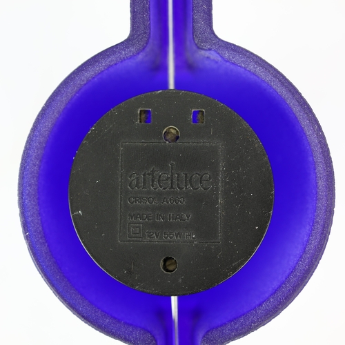 126 - ARTELUCE A660 CRISOL LIGHTS, A PAIR. by King, Arnaldi, and Miranda. (2).