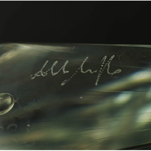 13 - BELLA FIGURA DIAMOND SMALL TABLE LAMPS, A PAIR. Murano glass, 31cm H each approx.