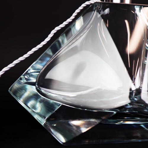 13 - BELLA FIGURA DIAMOND SMALL TABLE LAMPS, A PAIR. Murano glass, 31cm H each approx.