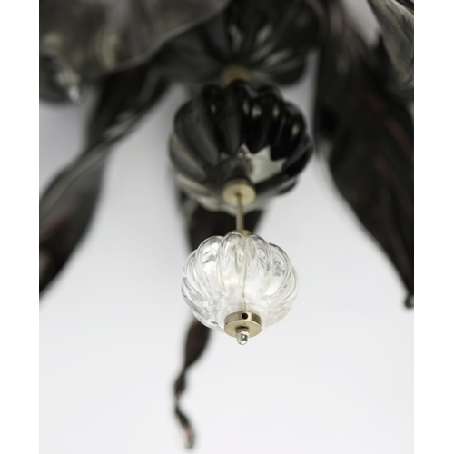 146 - MURANO GLASS WALL LIGHT. 80cm x 40cm x 20cm approx.