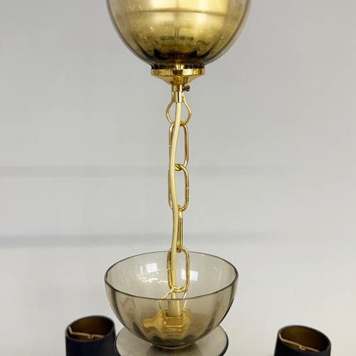 15 - BELLA FIGURA DISC CHANDELIER. 61cm t x 90cm w.